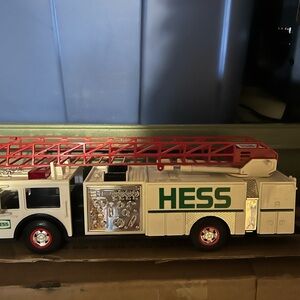 Hess Fire Truck Toy with Red and White Design